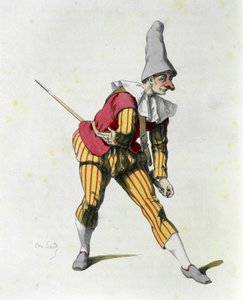 Brighella (ets) door Maurice Sand