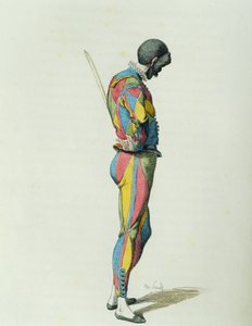 Harlekijn in 1858 door Maurice Sand