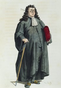 Notaris of advocaat in 1725 door Maurice Sand