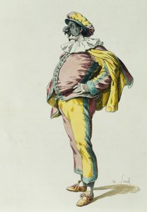 Pulcinella in 1685, door Maurice Sand