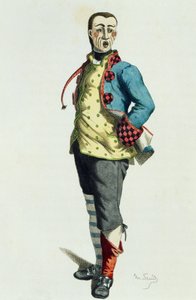 Stenterello in 1858 door Maurice Sand