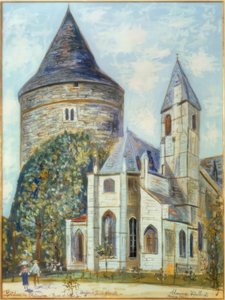 Kasteel van Châteaudun door Maurice Utrillo