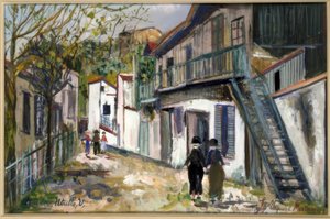 De Maquis in Montmartre door Maurice Utrillo