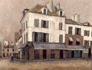 Place du Tertre in Montmartre door Maurice Utrillo