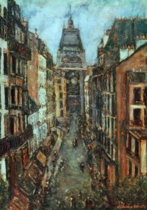 Rue André del Sarte door Maurice Utrillo