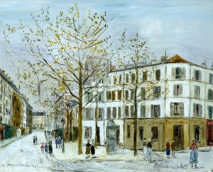 Rue Ménilmontant door Maurice Utrillo