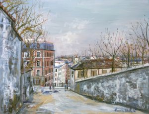 Rue du Mont-Cenis door Maurice Utrillo
