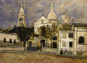 Saint-Pierre-de-Montmartre door Maurice Utrillo