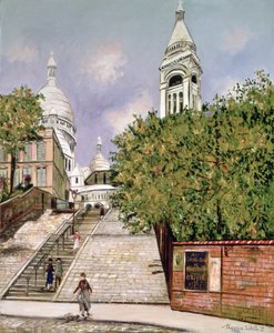 De trappen van de Sacré-Cœur, Montmartre