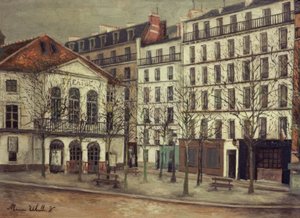 Theater van het Atelier door Maurice Utrillo
