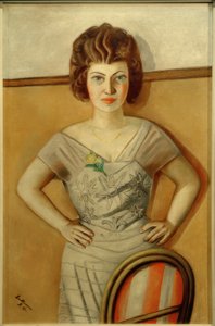 Portret Mevrouw Dr. Heidel. Portret van een Roemeense door Max Beckmann