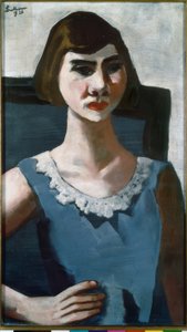 Portret van Quappi in blauw