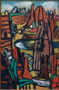 Boulder-Rotslandschap door Max Beckmann