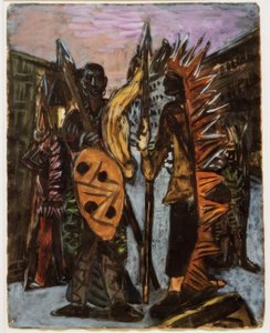 Jongens spelen Indiaan door Max Beckmann