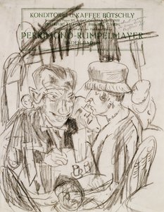 Caféleven door Max Beckmann