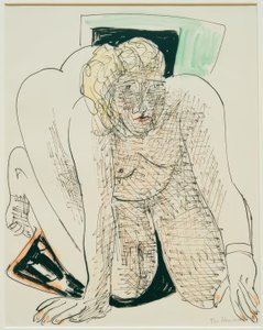 Kruipende Vrouw door Max Beckmann