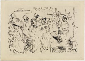 Grote operatie door Max Beckmann