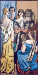 Groot vrouwenbeeld (vijf vrouwen) door Max Beckmann