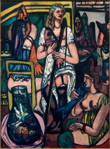 Groot vrouwenbeeld, vissersvrouwen door Max Beckmann