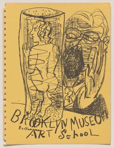 Im Glas door Max Beckmann