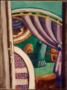 Interieur Violet (De Groene Stoel) door Max Beckmann