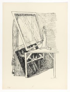 Magische spiegel, plaat 13 uit Dag en Droom door Max Beckmann
