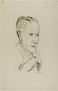 Portret van Reinhard Pieper door Max Beckmann