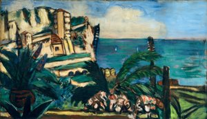 Riviera-landschap met rotsen