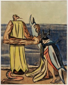 Slangenkoning en Hertenkeverbruid door Max Beckmann