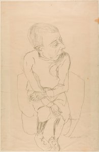 Zittende Jongen door Max Beckmann
