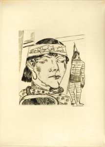 Slangenlade, plaat tien uit Jaarmarkt door Max Beckmann