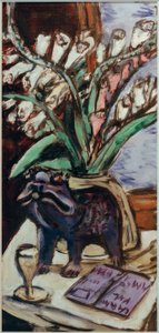 Stilleven met vingerhoed door Max Beckmann