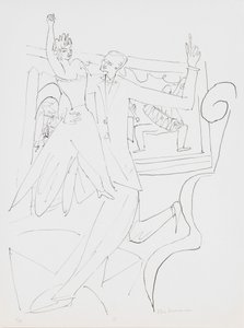 Tango, plaat 4 uit de portfolio Dag en Droom door Max Beckmann