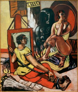 Verleiding (Verleiding van de Heilige Antonius) door Max Beckmann