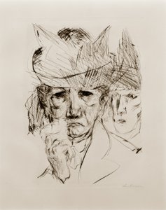 Huilende vrouw door Max Beckmann