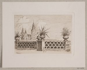 Uitzicht vanuit de Botanische Tuin door Max Kleinsorg