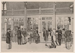 Een handschoen: De locatie, 1880 door Max Klinger