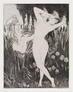 De schaal (Tent, opus XIV, deel 1, nr. 15) door Max Klinger