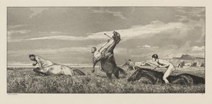 Intermezzi, Opus IV, Bl. 3: Centaur Achtervolgd door Max Klinger