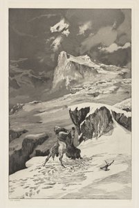 Intermezzi, Opus IV, Bl. 5: Vechtende Centauren door Max Klinger