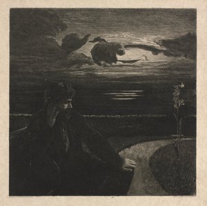 Nacht, uit Over de dood, Deel I, Opus XI (Nacht, Vom Tode, Erster Teil, Opus XI) door Max Klinger