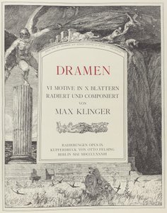Titelpagina, 1883 door Max Klinger