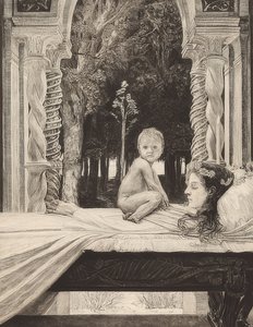 Dode moeder. 1889