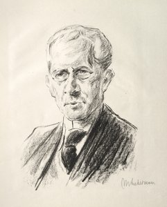Arno Holz Mappe: Portret Arno Holz door Max Liebermann
