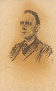 Portret van professor Werner Jäger door Max Liebermann