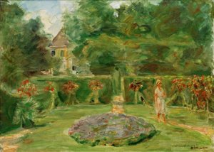 Het ronddeel in de haagtuin door Max Liebermann