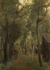 De touwslagerij door Max Liebermann