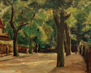 De grote zeestraat in Wannsee
