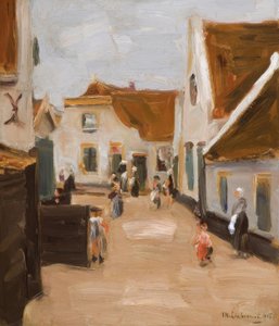 Dorpstraat in Noordwijk door Max Liebermann