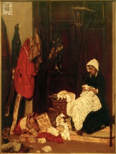 Naaister door Max Liebermann